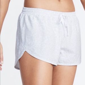 White Cheetah Athletic Shorts